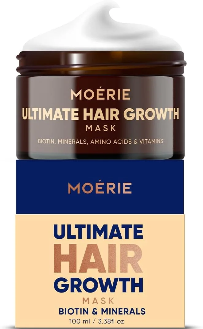 ماسک ترمیم و رشد مو Moerie - درمان احیا کننده و گیاهی برای موهای بلندتر، ضخیم تر و پرپشت تر - 100 میلی لیتر (ماسک)