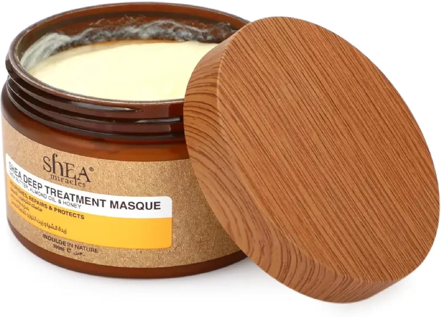 ماسک موی شی Miracles، درمان عمقی مو با روغن بادام و عسل غنی شده، ایده آل برای موهای آسیب دیده و خشک، ماسک موی روزانه، 500 میلی لیتر