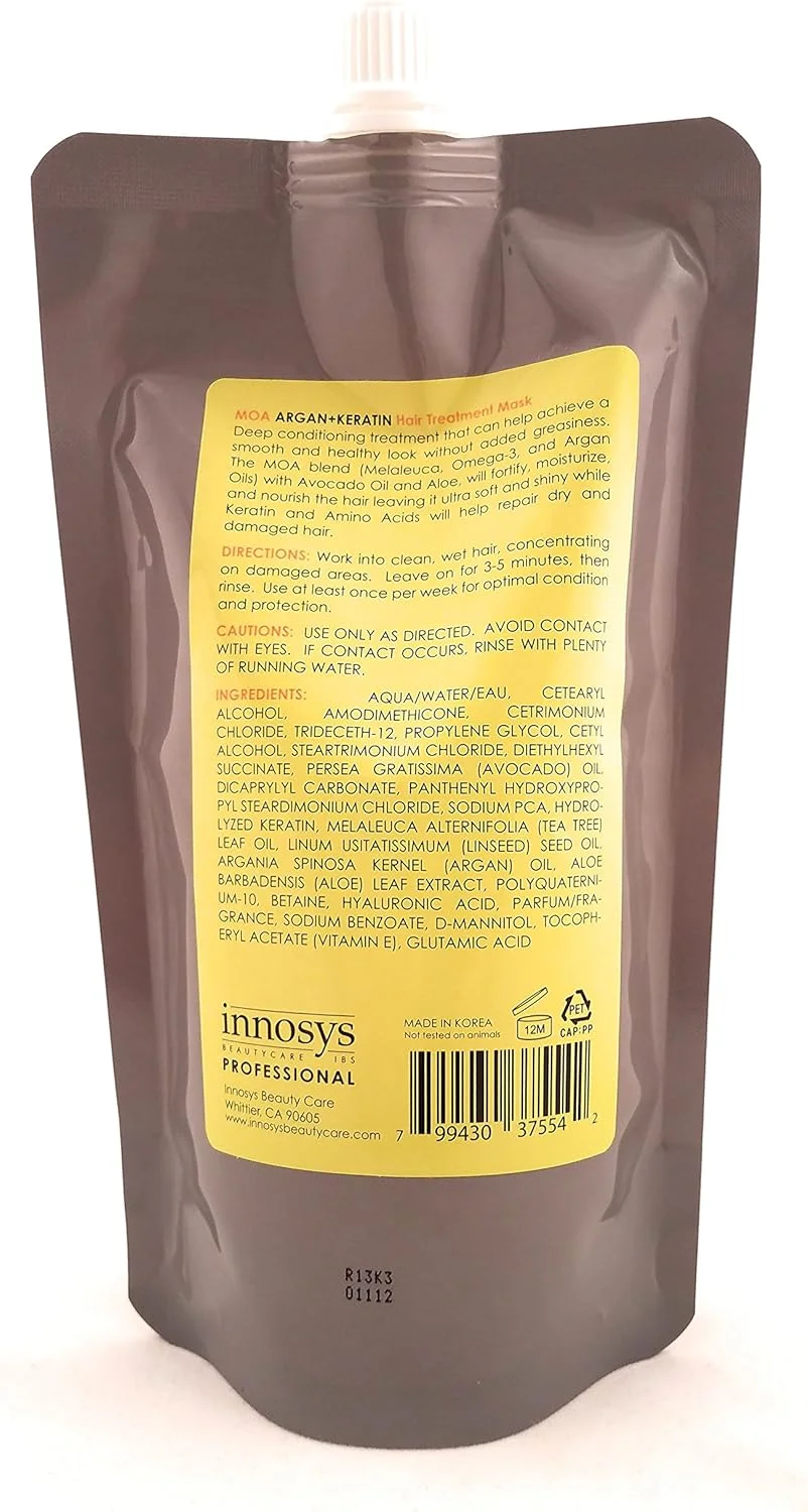 ماسک مو آرگان کراتین موآ، 400 میلی لیتر