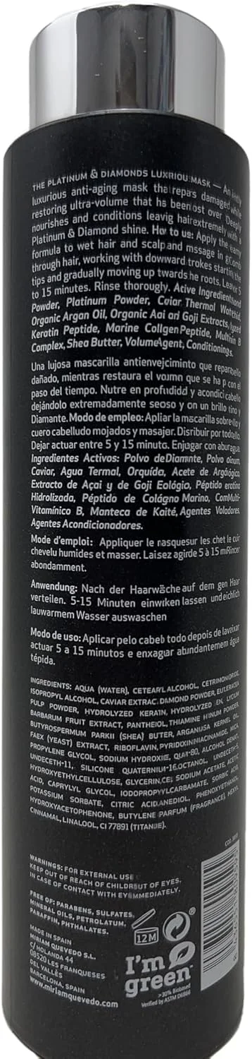 ماسک لوکس پلاتینیوم و الماس میریام کوئودو 250 میلی لیتر