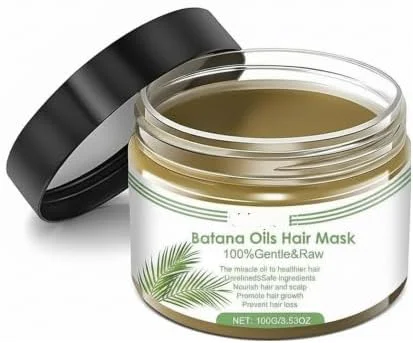 ماسک موی مرطوب کننده، نرم کننده عمیق، روغن باتانا خام، اسانس ماسک موی کلاژن، ترمیم موهای آسیب دیده، برای موهای رنگ شده، فر شده یا صاف شده، تغذیه و ترمیم کننده، روشن کننده و درخشان کننده، 100 گرم