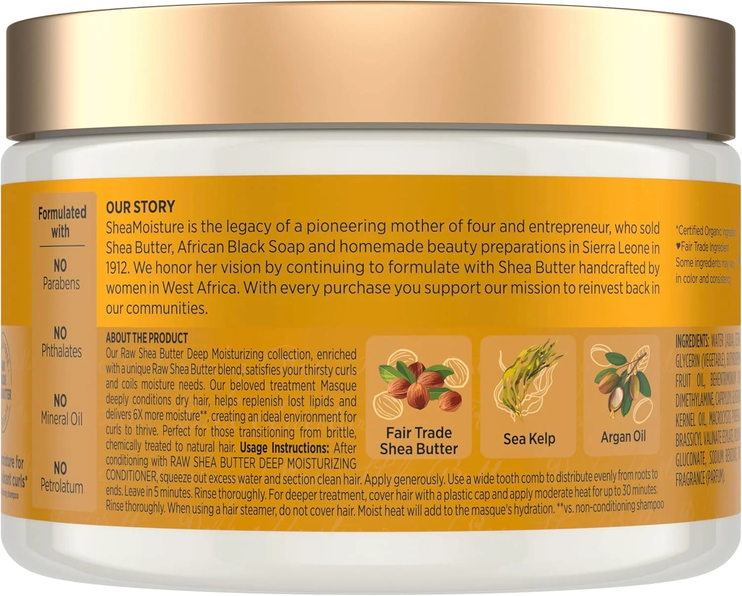 ماسک موی درمان عمیق شی باتر ارگانیک Shea Moisture