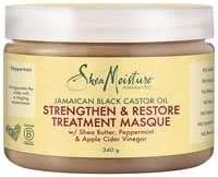 ماسک درمانی تقویت کننده، رشد دهنده و ترمیم کننده روغن کرچک سیاه جامائیکایی Shea Moisture، 326 میلی لیتر، 340 گرم (بسته 1 عددی)