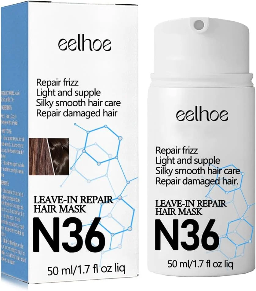 ماسک ترمیم کننده مو بدون نیاز به آبکشی برای موهای خشک یا آسیب دیده، درمان عمیق که آسیب ناشی از دکلره و حرارت را معکوس می کند، موها را صاف و درخشان می کند، مناسب برای انواع مو که به دنبال نتایج نرمی موهای سالنی هستند.