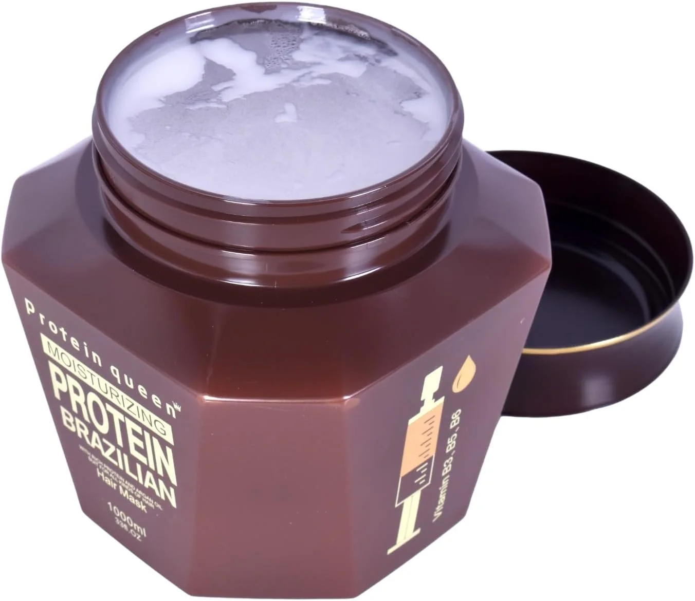 درمان حرفه ای پروتئینه و مرطوب کننده برزیلی برای ترمیم، تغذیه و زیبایی مو شامل شامپو، نرم کننده، ماسک مو و روغن مو. (ماسک)