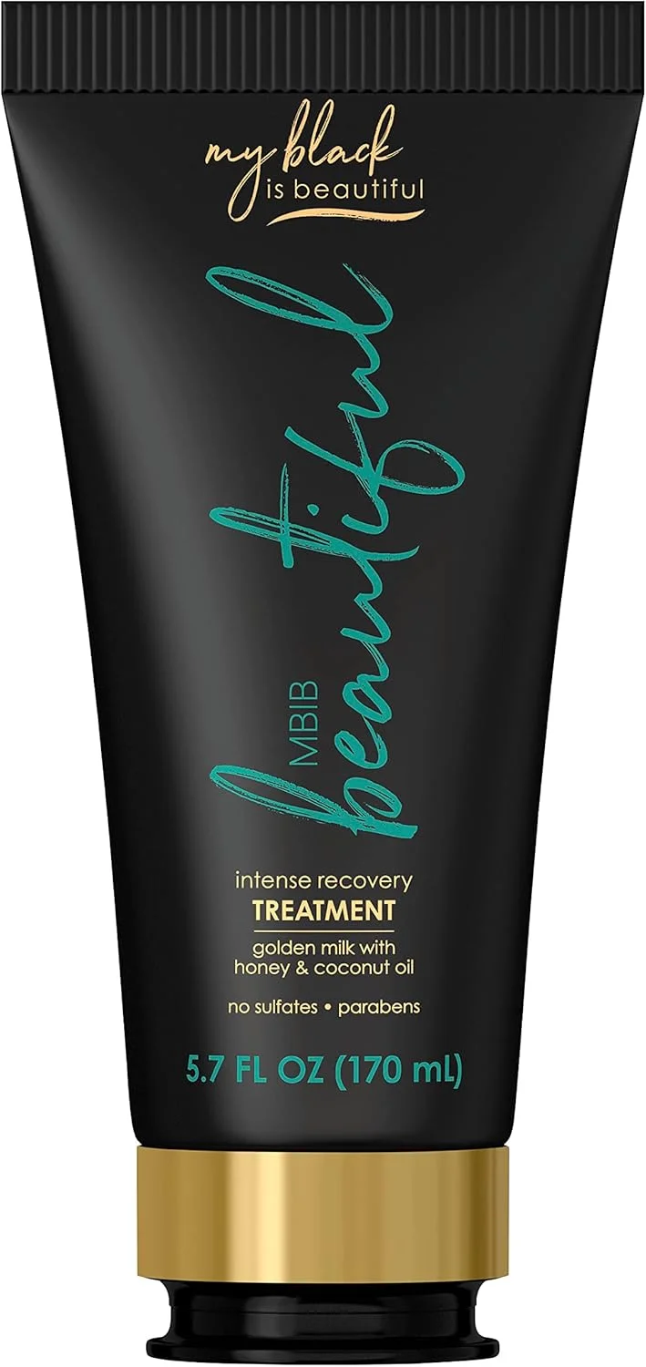 ماسک مو شیر طلایی برای ترمیم عمقی موهای فر و مجعد، بدون سولفات، 170 میلی لیتر | ترمیم قوی، فرموله شده با روغن نارگیل، عسل و زردچوبه