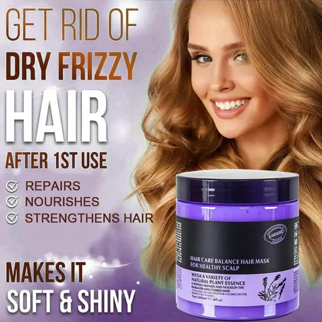 ماسک نرم کننده و ترمیم کننده عمیق مو، درمان مو با کلاژن برای انواع موهای خشک و آسیب دیده، اسانس ماسک مو کلاژن برای آقایان و بانوان، 500 میلی لیتر (اسطوخودوس)