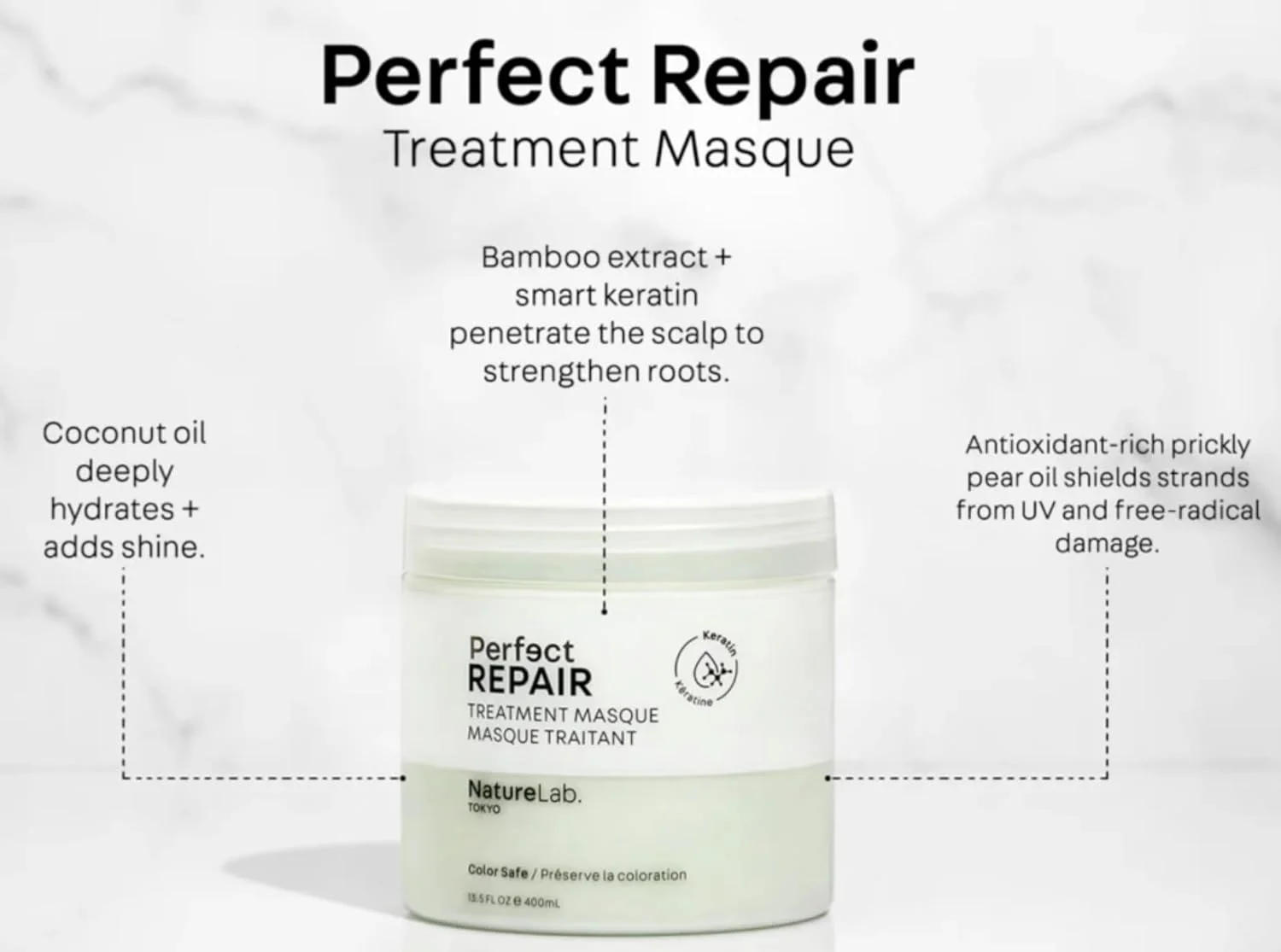 ماسک مو ترمیم کننده بی نظیر نِیچر لَب. توکیو، سایز بزرگ: محافظت از مو در برابر حرارت و رنگ، ماسک مو برای تقویت و ترمیم موهای کدر، آسیب دیده و شکننده I 400 میلی لیتر ماسک مو ترمیم کننده بی نظیر نِیچر لَب. توکیو، سایز بزرگ: محافظت از مو در برابر حرارت و رنگ، ماسک مو برای تقویت و ترمیم موهای کدر، آسیب دیده و شکننده I 400 میلی لیتر