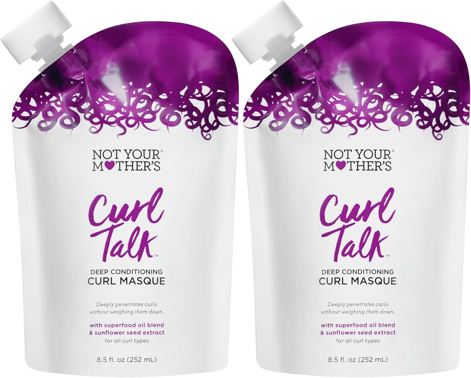 ماسک موی فر آبرسان قوی نات یور مادرز (بسته 2 عددی) - 251 میلی لیتر - ماسک مو برای موهای فر - مرطوب کننده، نرم کننده، مغذی و آبرسان فرهای طبیعی