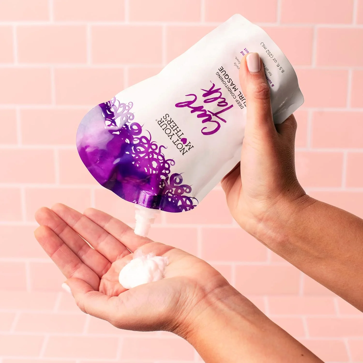 ماسک موی فر آبرسان قوی نات یور مادرز (بسته 2 عددی) - 251 میلی لیتر - ماسک مو برای موهای فر - مرطوب کننده، نرم کننده، مغذی و آبرسان فرهای طبیعی