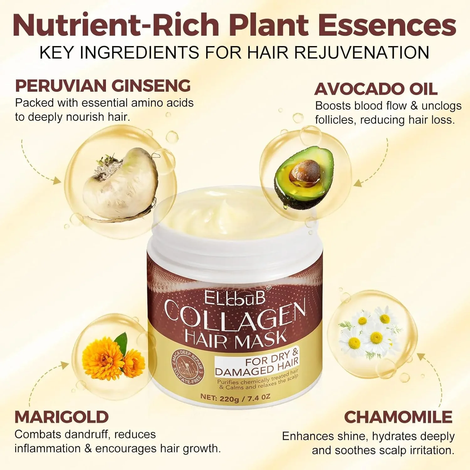 ماسک مو کلاژن NIKITA.VIVI 220G، ماسک های درمان مو کلاژن ماکا با روغن آووکادو، ماسک مو آبرسان و ترمیم کننده عمقی کلاژن برای موهای خشک و آسیب دیده و رنگ شده، ماسک مو مرطوب کننده و ترمیم کننده عمقی ماسک مو کلاژن NIKITA.VIVI 220G، ماسک های درمان مو کلاژن ماکا با روغن آووکادو، ماسک مو آبرسان و ترمیم کننده عمقی کلاژن برای موهای خشک و آسیب دیده و رنگ شده، ماسک مو مرطوب کننده و ترمیم کننده عمقی