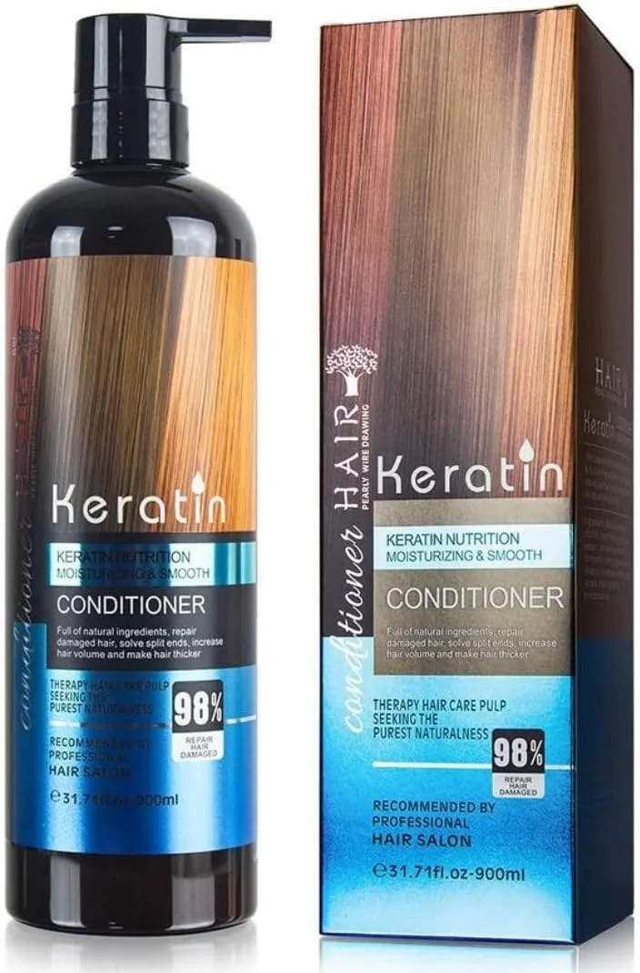 نرم کننده مو کراتینه 900 میلی لیتری NIKITA.VIVI، نرم کننده مرطوب کننده عمقی کراتینه، حجم دهنده و تقویت کننده، ضخیم کننده و محرک رشد مو، ترمیم 98 درصدی موهای آسیب دیده، نرم کننده های پاک کننده عمیق