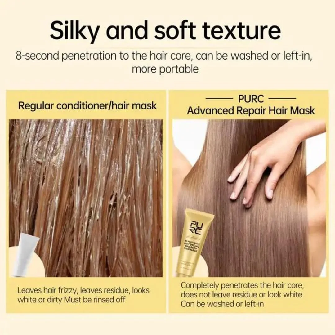 ماسک مو نیکیتا ویوی 8S احیا کننده موهای آسیب دیده ناشی از رنگ و حرارت 70 گرم، ماسک کرمی ترمیم کننده موهای آسیب دیده حاوی کراتین، ماسک درمانی مو ترمیم کننده قوی مو، ماسک کراتینه مو برای ترمیم موهای آسیب دیده و خشک