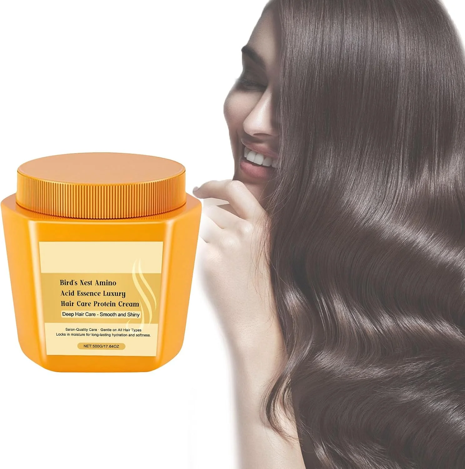 کرم پروتئینه مو مغذی لوکس اسید آمینه، نرم کننده عمیق برای موهای خشک و آسیب دیده، درمان مو با کلاژن، مراقبت از مو با اسانس اسید آمینه، کرم مو درمان کراتین (1 عدد)