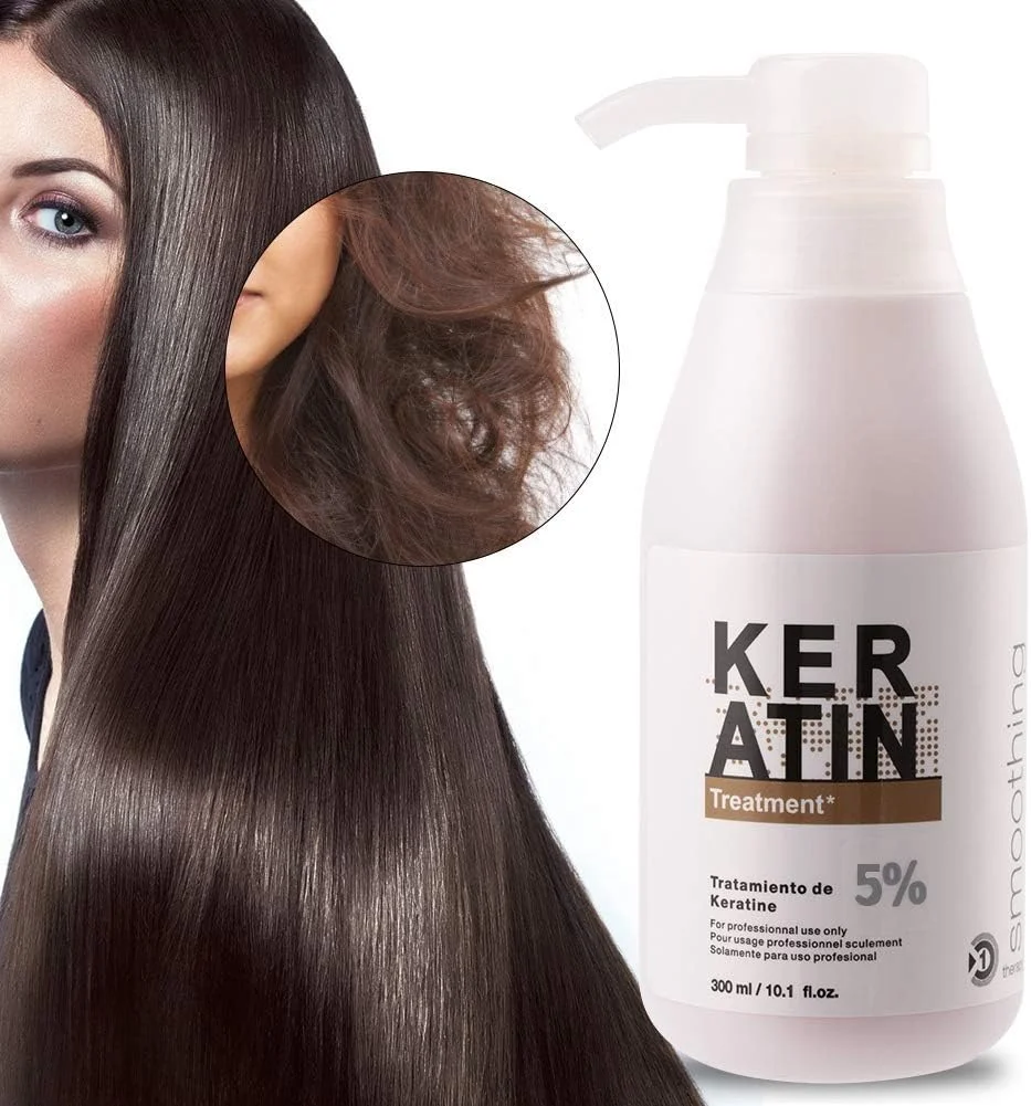 ماسک مو تغذیه کننده و ترمیم کننده مو 300 میلی لیتر، درمان مو با کراتین برزیلی برای مراقبت از موهای آسیب دیده