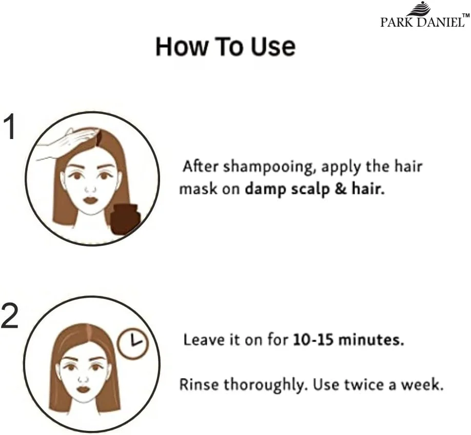 ماسک مو پروتئین بادام پارک دنیل | ترمیم موهای آسیب دیده و زبر | احیای نرمی و درخشش طبیعی بسته 3 عددی 200 گرمی (600 گرم)