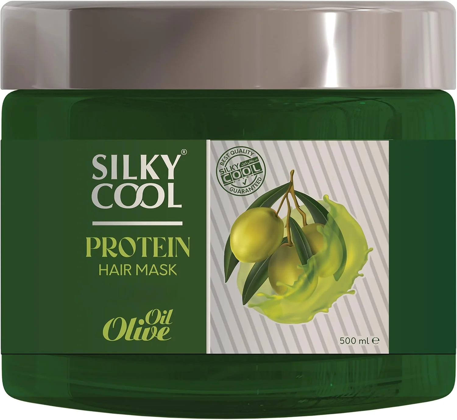 ماسک پروتئینه ابریشمی خنک پایلوت 500 میلی لیتر حاوی عصاره روغن زیتون طبیعی - درمان ضد ریزش مو