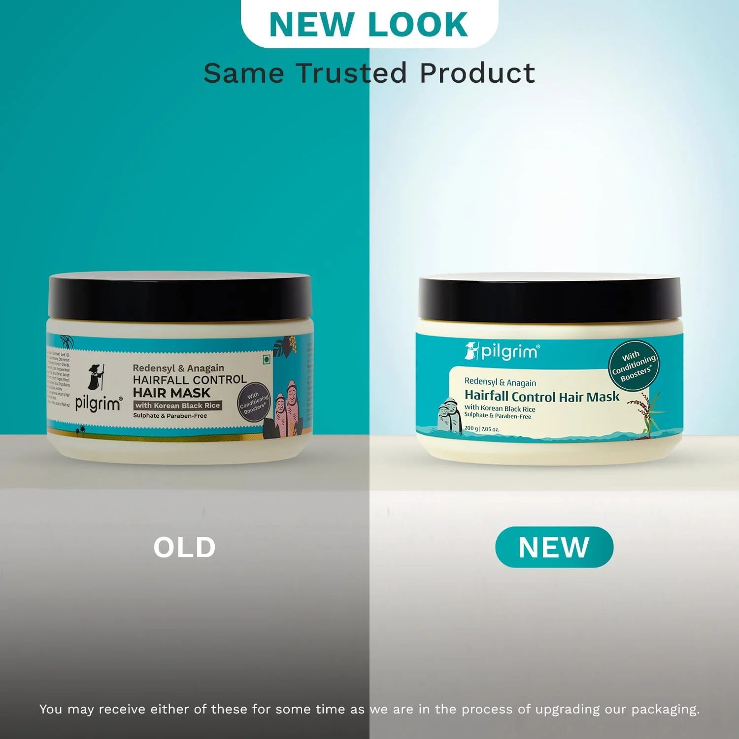 ماسک مو کنترل ریزش مو پیلگریم رِدِنسیل و آناگِین با برنج سیاه کره‌ای 200 گرم | کاهش ریزش مو، افزایش رشد و ضخامت مو | تقویت کننده مو | مناسب آقایان و بانوان | فاقد سولفات و پارابن