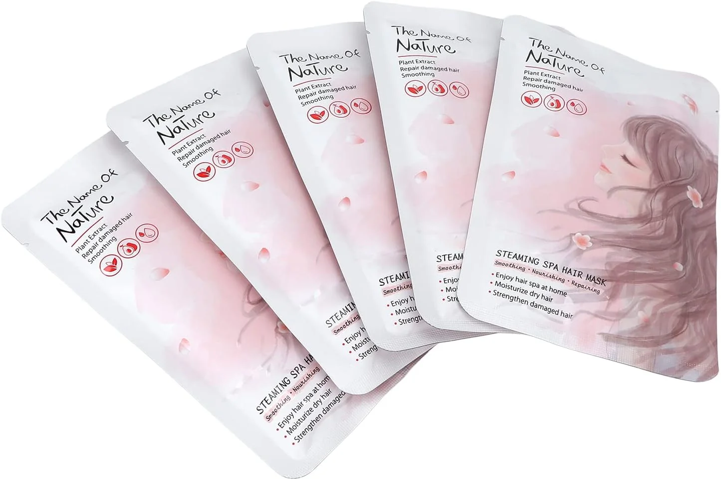 ماسک مو با عصاره گیاهی، 5 عدد 35 گرمی، درمان عمیق و نرم کننده مو، بدون نیاز به بخار، مناسب برای استفاده در خانه و سالن، مخصوص بانوان