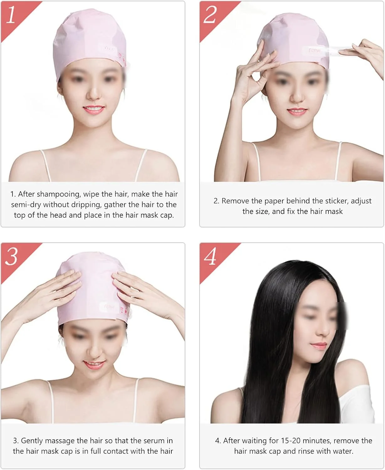 ماسک مو با عصاره گیاهی، 5 عدد 35 گرمی، درمان عمیق و نرم کننده مو، بدون نیاز به بخار، مناسب برای استفاده در خانه و سالن، مخصوص بانوان