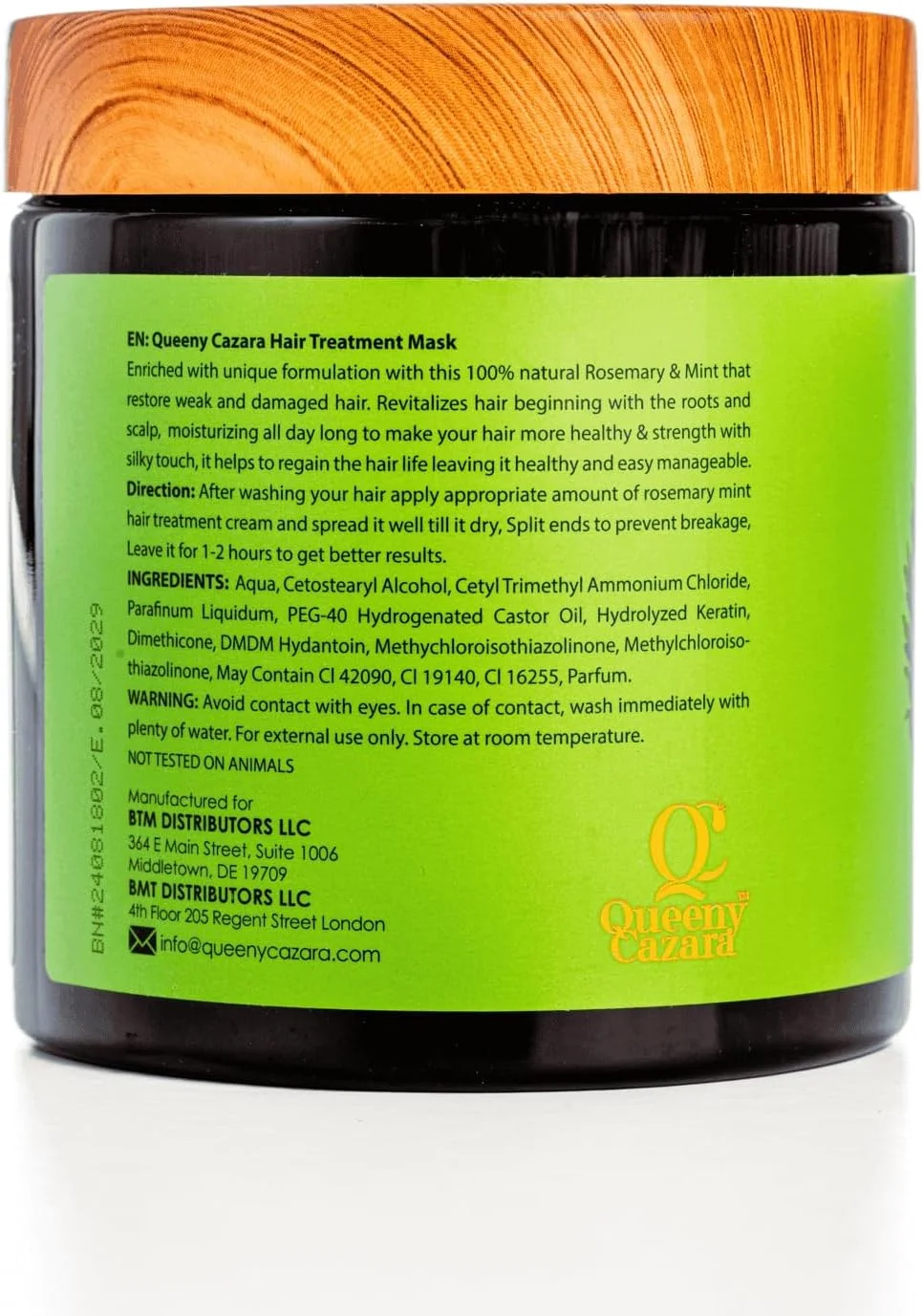 ماسک مو رزماری نعناع ترمیم کننده مو و پوست سر (حجم 500 میلی لیتر) - (رزماری، بیوتین، کراتین، نعناع)