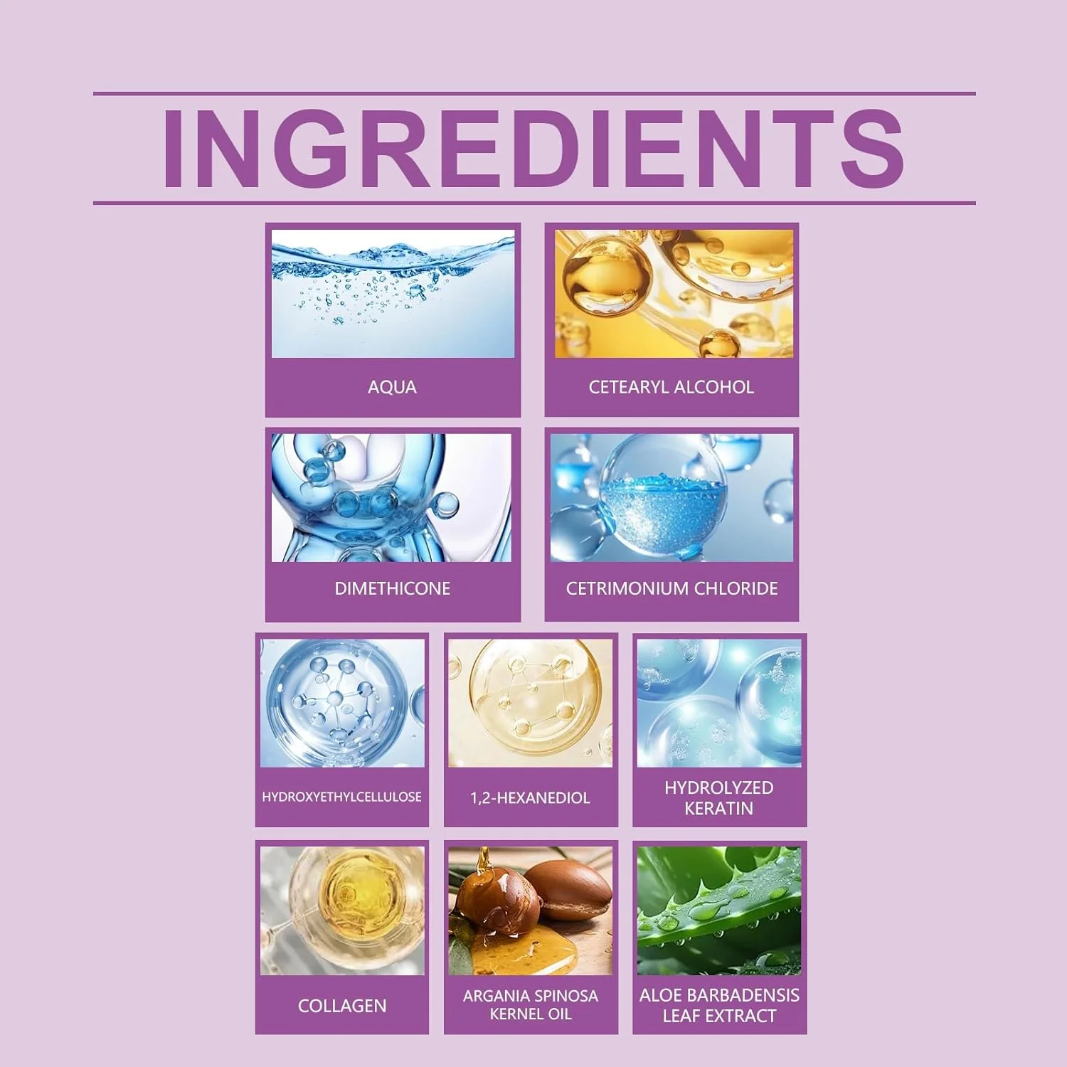 ماسک مو بنفش - کراتین، کلاژن و روغن آرگان، ترمیم کننده و آبرسان موهای خشک، وز و آسیب دیده، 120 گرم