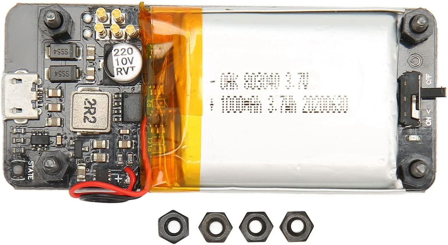 برد تغذیه UPS مدل V1.2، باتری 1000mAh با جریان شارژ 400mA، منبع تغذیه شارژ برای نسخه V1.2