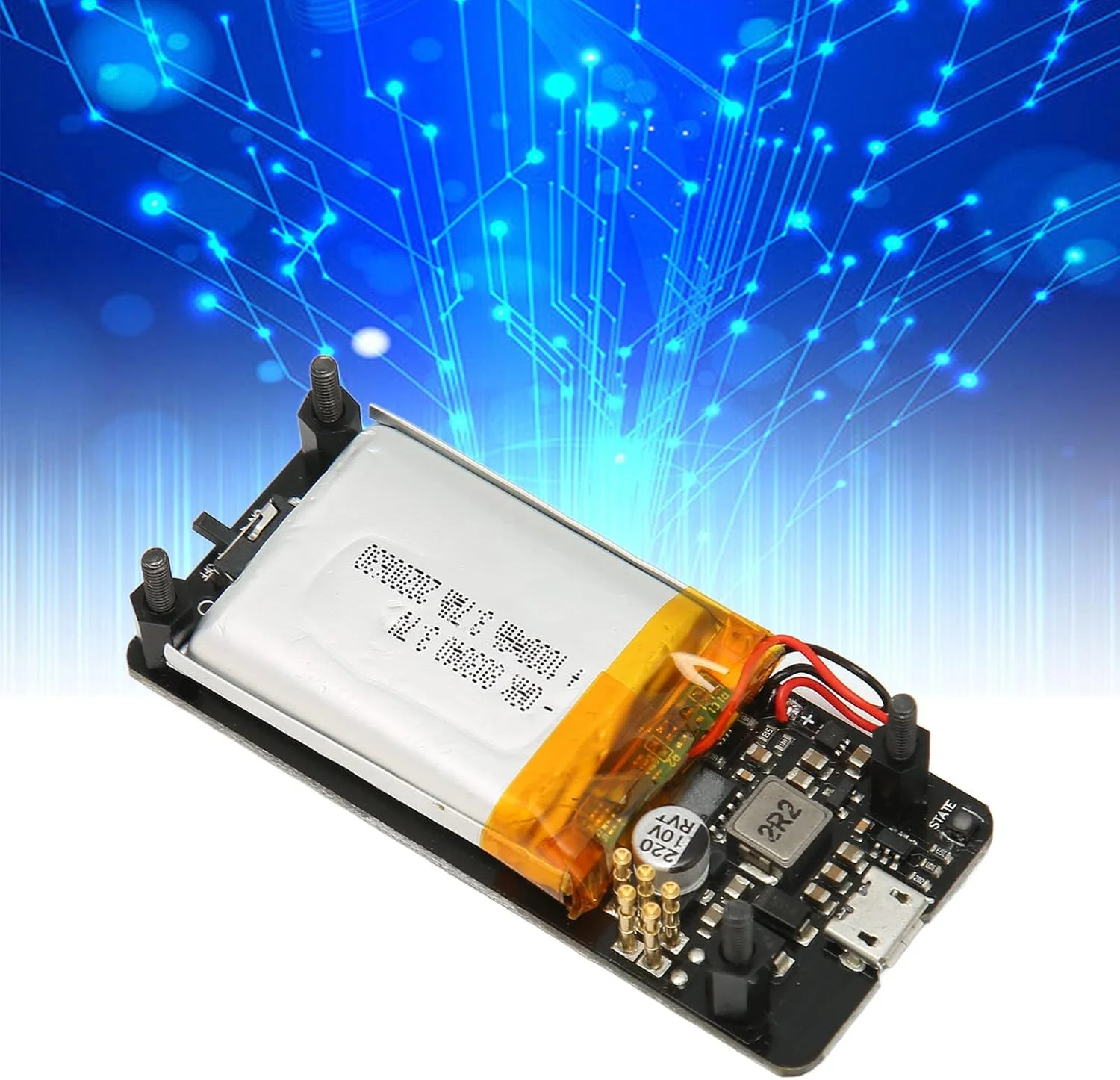 برد تغذیه UPS مدل V1.2، باتری 1000mAh با جریان شارژ 400mA، منبع تغذیه شارژ برای نسخه V1.2 برد تغذیه UPS مدل V1.2، باتری 1000mAh با جریان شارژ 400mA، منبع تغذیه شارژ برای نسخه V1.2