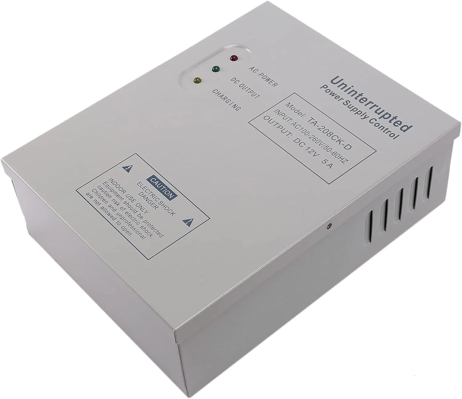 منبع تغذیه سوئیچینگ سیستم کنترل دسترسی درب 110-240 ولت AC به 12 ولت DC / 5 آمپر