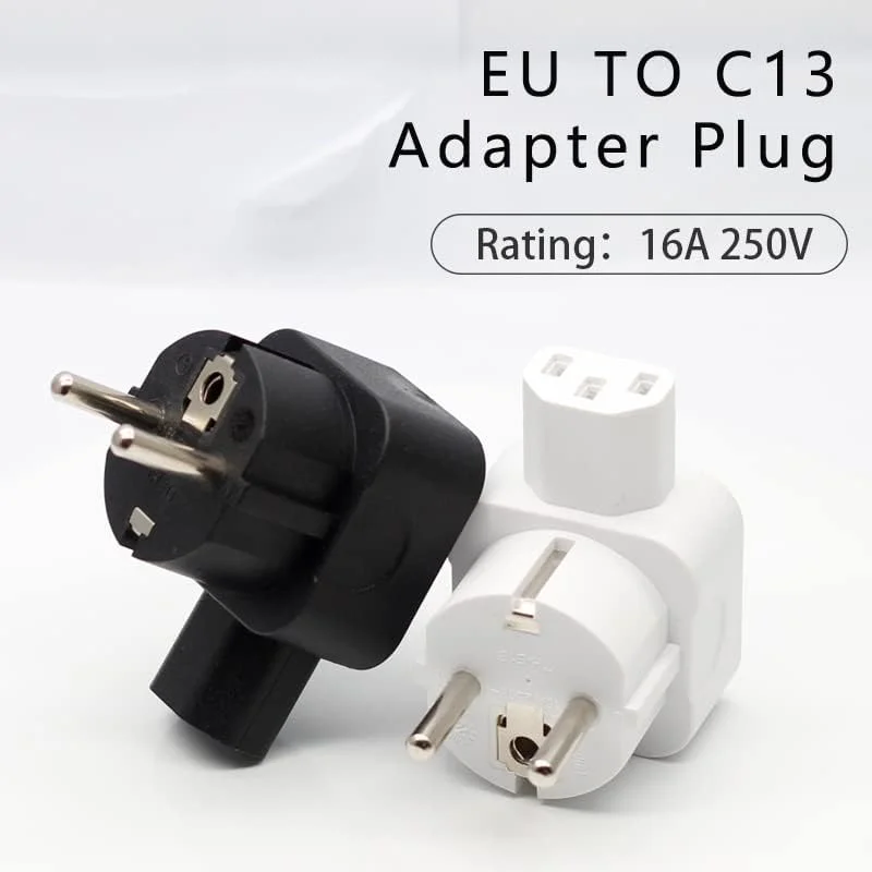 AETOOL - تبدیل کننده دوشاخه EU به IEC320 C13 شوکوس به مادگی IEC320 C13، دوشاخه 2 پین EU به تبدیل PDU/UPS، 10 آمپر 250 ولت (EU به C13 سفید) AETOOL - تبدیل کننده دوشاخه EU به IEC320 C13 شوکوس به مادگی IEC320 C13، دوشاخه 2 پین EU به تبدیل PDU/UPS، 10 آمپر 250 ولت (EU به C13 سفید)