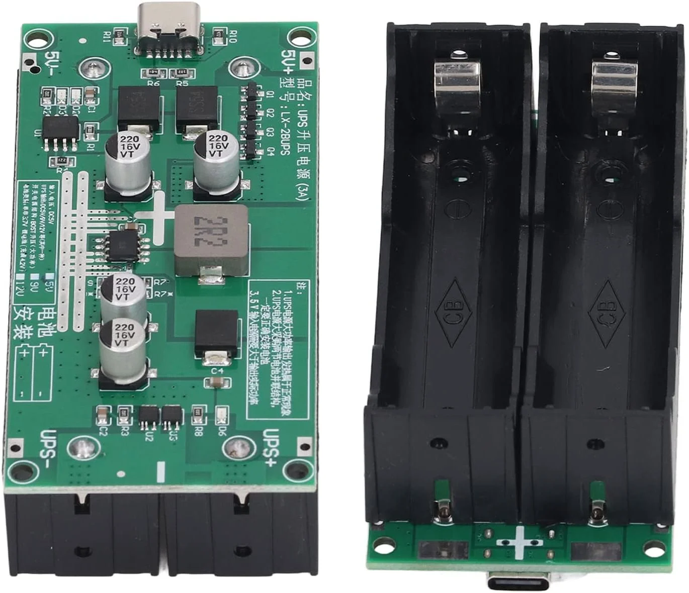 ماژول شارژ افزاینده باتری، پورت میکرو USB سایز کوچک 15 وات 3 آمپر مدار UPS برای لوازم الکتریکی (5 ولت) ماژول شارژ افزاینده باتری، پورت میکرو USB سایز کوچک 15 وات 3 آمپر مدار UPS برای لوازم الکتریکی (5 ولت)