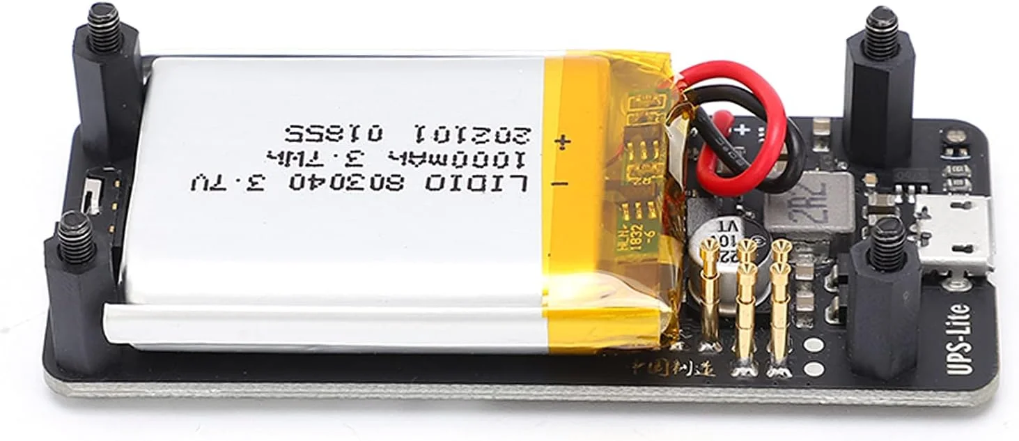 برد تغذیه UPS - برد تغذیه UPS Lite بسته باتری شارژر جانبی برای رزبری پای زیرو