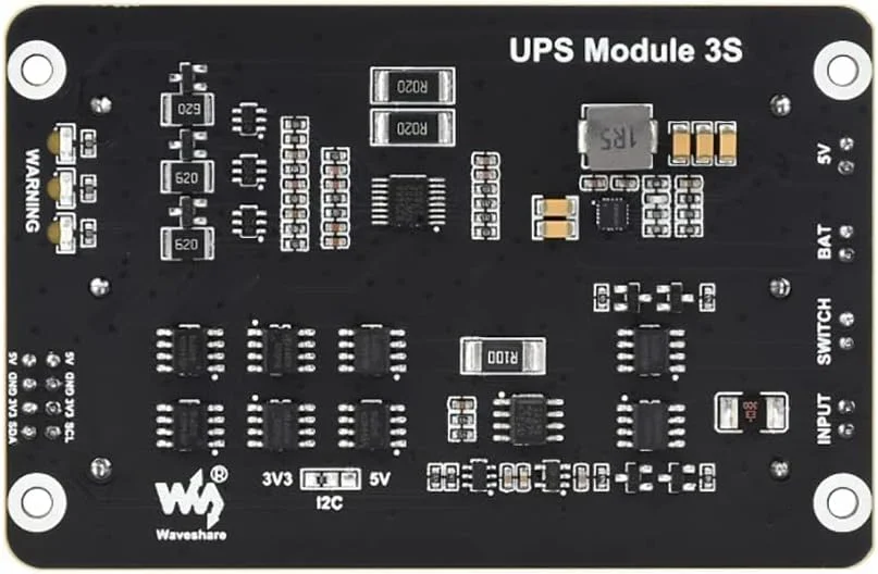 ماژول منبع تغذیه بدون وقفه Coolwell UPS برای رزبری پای 4B+ 4B 3B+ 3B 2B+ Zero W WH جتسون نانو، پشتیبانی از شارژ و خروجی برق به طور همزمان، خروجی 3S و 5V 5A