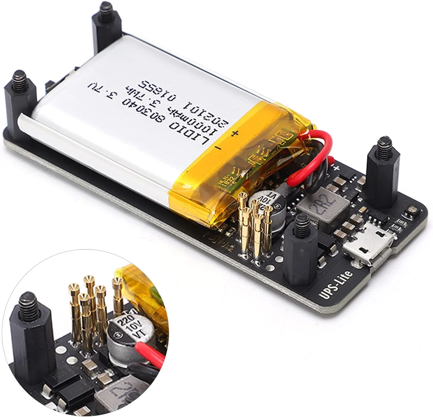 برد تغذیه UPS مدل Lite با نشانگر دو رنگ و بسته باتری