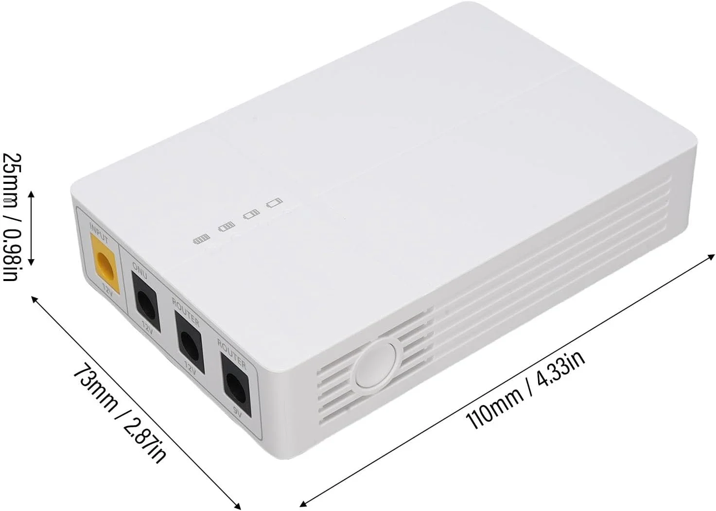 منبع تغذیه پشتیبان مینی UPS مدل Eujgoov با ظرفیت 6000mAh، نشانگر هوشمند و محافظت از اتصال کوتاه برای مودم روتر منبع تغذیه پشتیبان مینی UPS مدل Eujgoov با ظرفیت 6000mAh، نشانگر هوشمند و محافظت از اتصال کوتاه برای مودم روتر