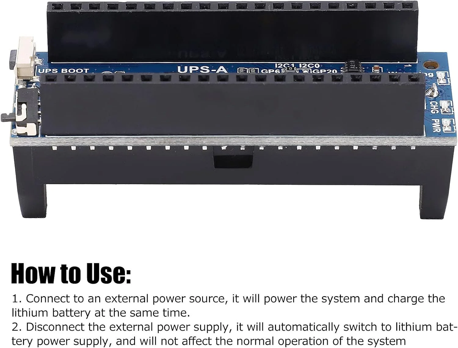 برد توسعه UPS مدل HEJLZC - نگهدارنده باتری منبع تغذیه بدون وقفه برای Raspberry Pi Pico‑UPS‑A برد توسعه UPS مدل HEJLZC - نگهدارنده باتری منبع تغذیه بدون وقفه برای Raspberry Pi Pico‑UPS‑A