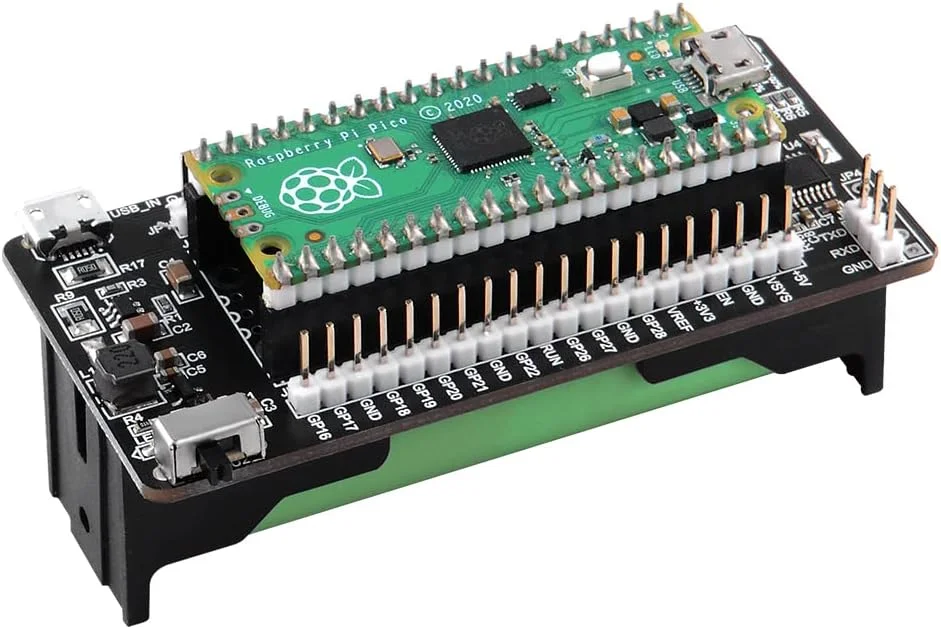 منبع تغذیه اضطراری GeeekPi Raspberry Pi Pico/Pico W UPS Hat، برد توسعه مدیریت انرژی پاوربانک برای Raspberry Pi Pico/Pico W