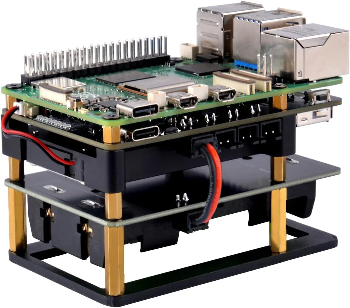 منبع تغذیه UPS Gen 6 GeeekPi، هَت UPS بدون وقفه برای رزبری پای 5/4B