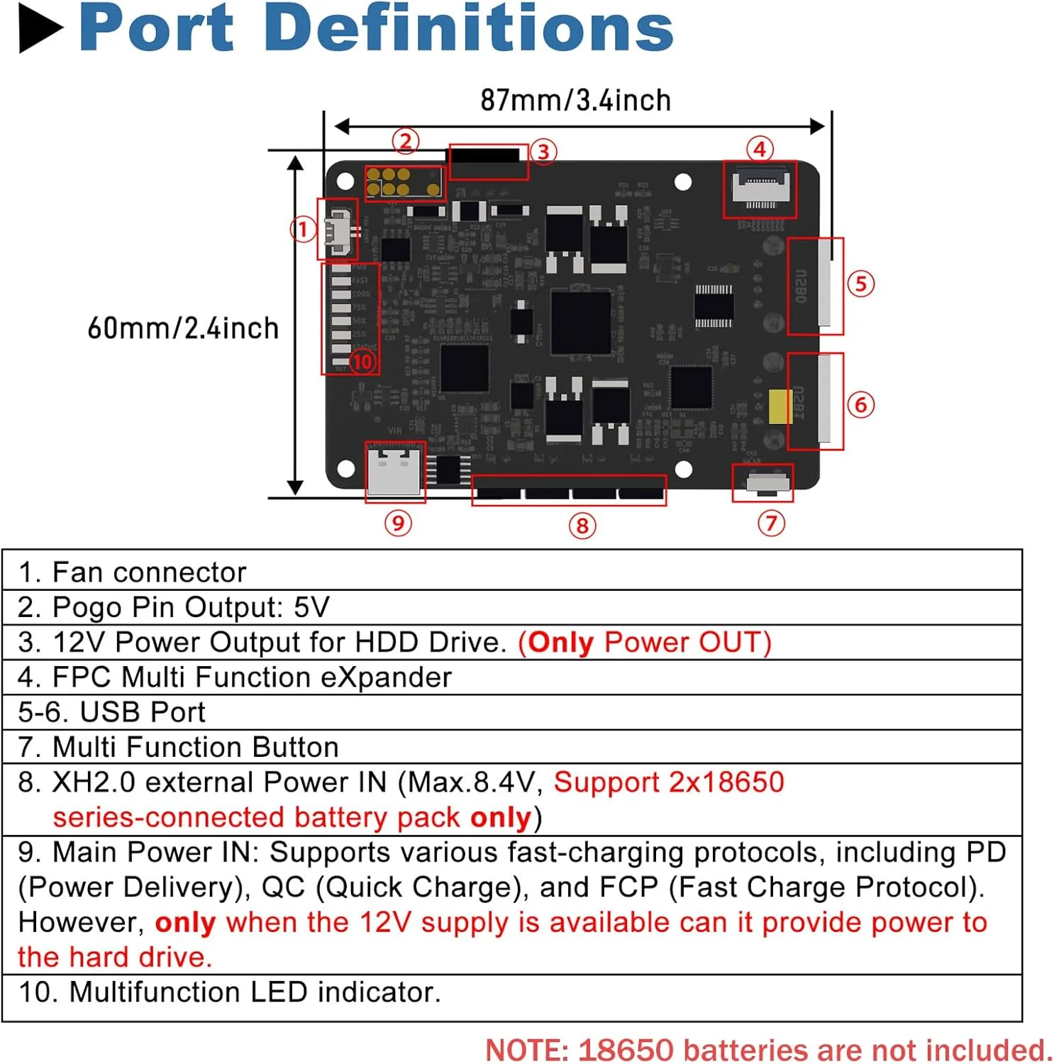 منبع تغذیه UPS Gen 6 GeeekPi، هَت UPS بدون وقفه برای رزبری پای 5/4B