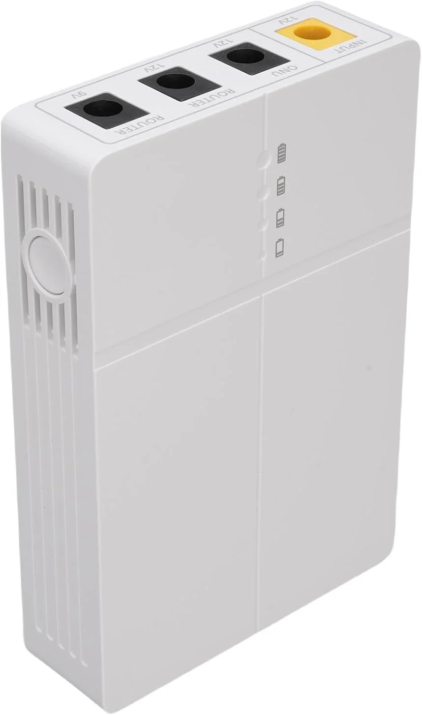 منبع تغذیه بدون وقفه مینی UPS عمومی 6000mAh، منبع تغذیه بدون وقفه با ظرفیت بالا برای مودم روتر، پشتیبان مداوم دوربین DC