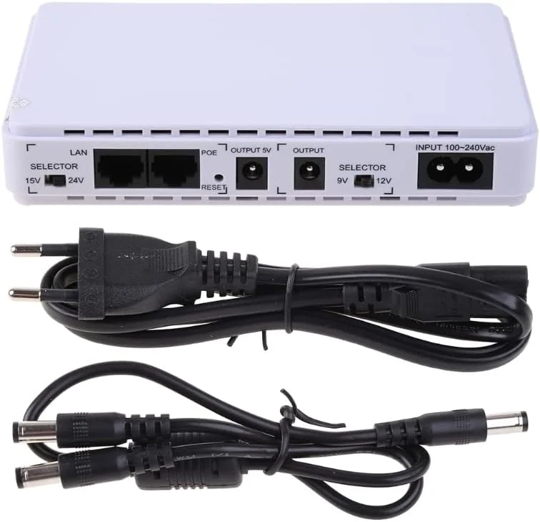 منبع تغذیه بدون وقفه بادوام مینی UPS با باتری پشتیبان 5V/9V/12V/15/24V