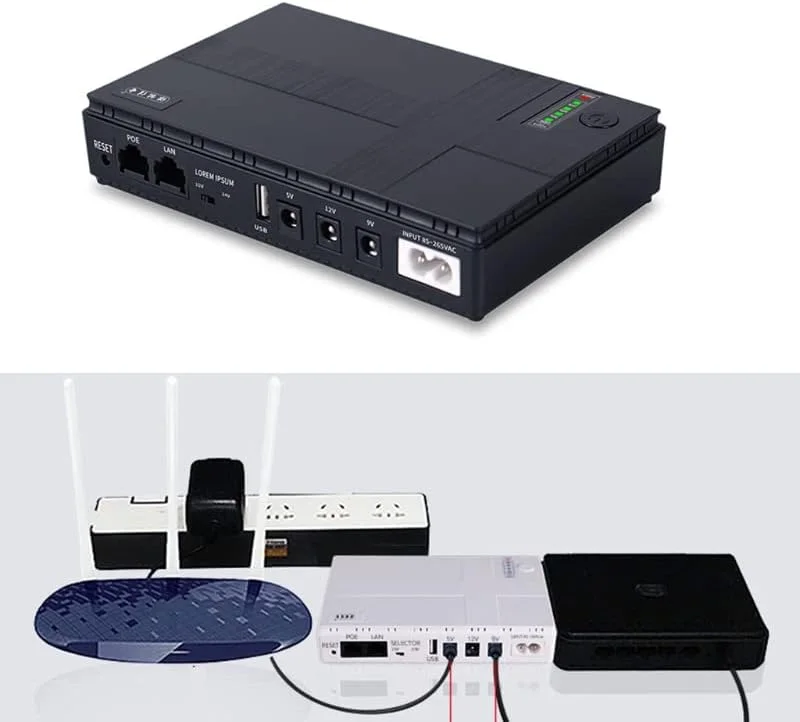 منبع تغذیه پشتیبان باتری مینی UPS مدل HAIZHI DC 5V—12V