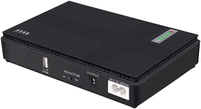 منبع تغذیه بدون وقفه مینی UPS درایور HAIZHI با باتری پشتیبان 5V/9V/12V