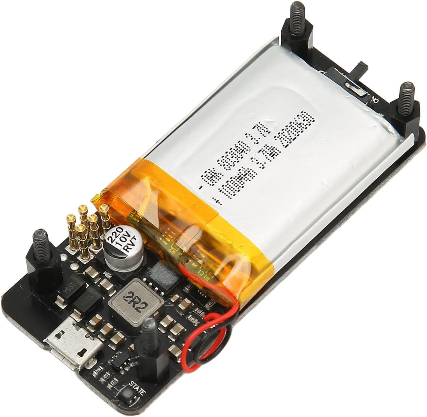 برد کلاهک منبع تغذیه UPS مدل Jectse V1.2 با قابلیت شارژ 400mA و باتری 1000mAh مناسب برای خانه