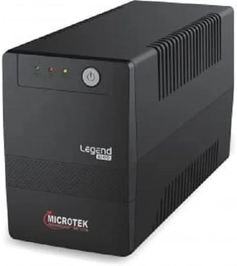 یو پی اس لاین اینتراکتیو میکروتک Legend 1000 با توان 1000VA/600W، سیستم یو پی اس مبتنی بر ریزپردازنده، یک پشتیبان و محافظ برق ایده آل برای کامپیوتر رومیزی، دوربین مداربسته و روتر وای فای با 2 سال خدمات پس از فروش قطعات الکترونیکی
