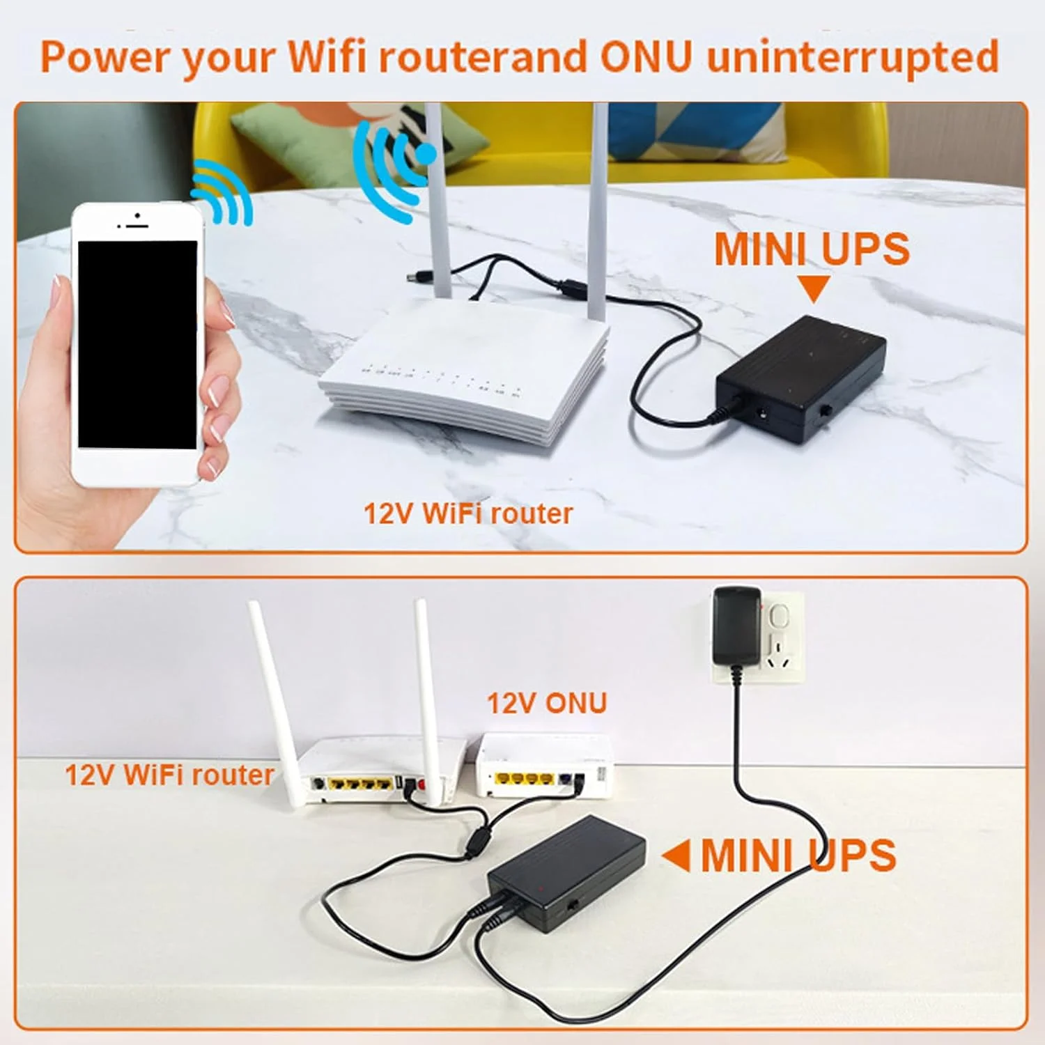 منبع تغذیه اضطراری کوچک 7800MAH با کابل DC برای روتر، مودم، دوربین مداربسته، پمپ و غیره، ایمنی چندگانه منبع تغذیه اضطراری کوچک 7800MAH با کابل DC برای روتر، مودم، دوربین مداربسته، پمپ و غیره، ایمنی چندگانه