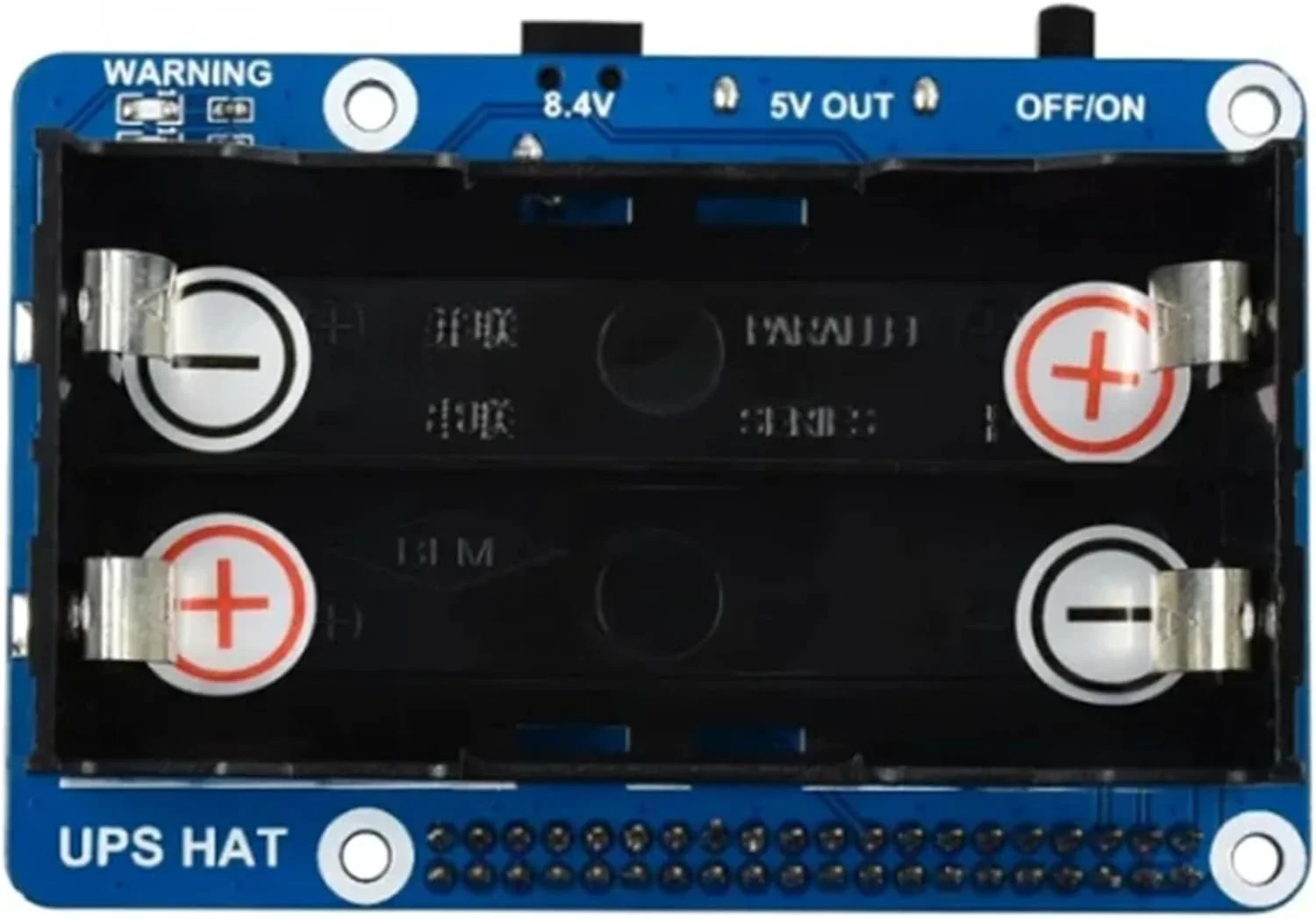 MiiElAOD منبع تغذیه بدون وقفه UPS HAT برای RPi خروجی پایدار 5 ولت