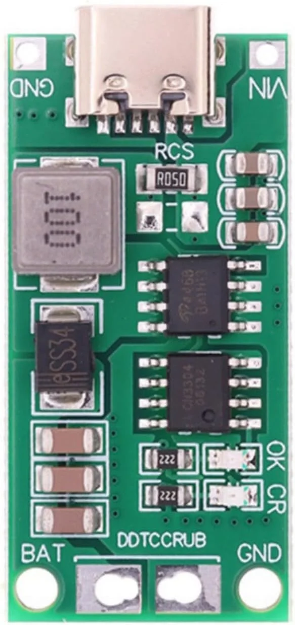 برد شارژ باتری لیتیومی 2S با فناوری افزایش ولتاژ و نمایشگر LED هوشمند