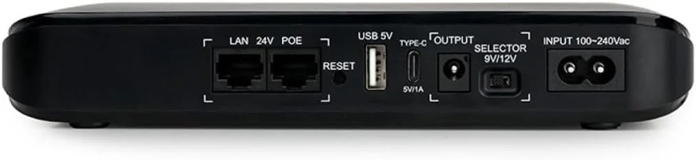 مینی یو پی اس NCTS NU18WP با پورت POE | ظرفیت 20000mAh | ولتاژ انتخابی 9V/12V | منبع تغذیه 18 واتی UPS | پاور باک چند منظوره / GTIN 6295151550434