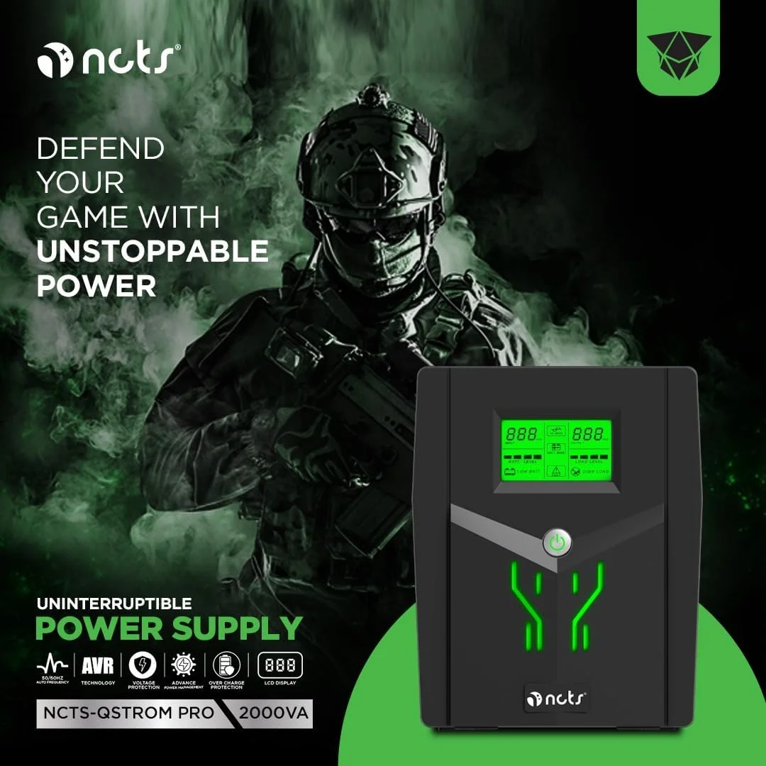 یو پی اس لاین تعاملی گیمینگ ان سی تی اس QSTROM PRO 2000VA (2000VA/1200W) / GTIN 6295151550267